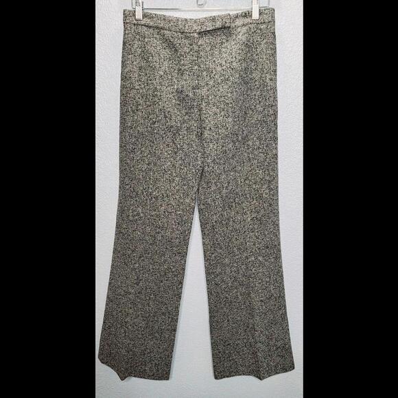 David Meister Black Cream Wide Leg Pants Size 6 - Picture 1 of 6